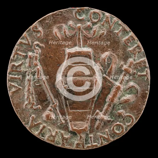 Shield of Caraffa Arms [reverse], early 16th century. Creator: Unknown.