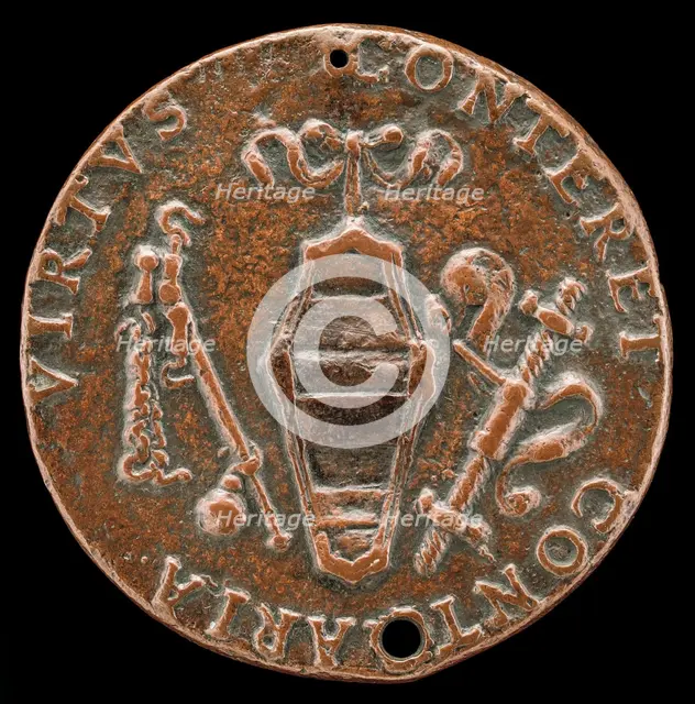 Shield of Caraffa Arms [reverse], early 16th century. Creator: Unknown.