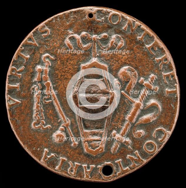 Shield of Caraffa Arms [reverse], early 16th century. Creator: Unknown.