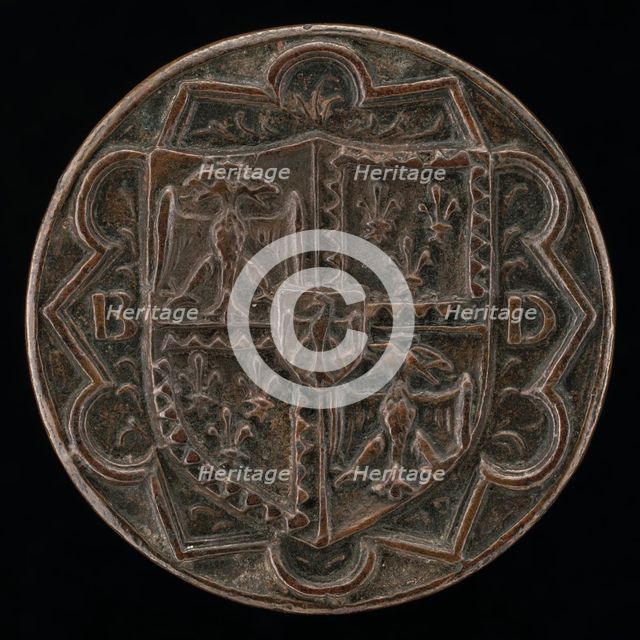 Shield of Este on Floriated Ground [reverse], c. 1475/1505. Creator: Unknown.
