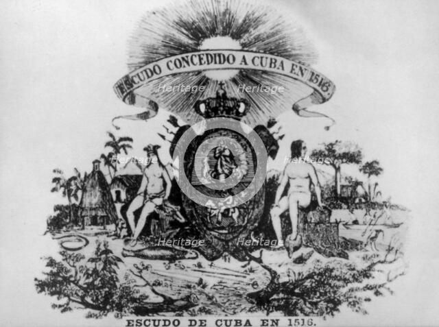 Shield of Havana , (1516), 1910s. Artist: Unknown
