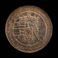 Shield of the Arms of Croy and Arschott [reverse], 1667. Creator: Unknown