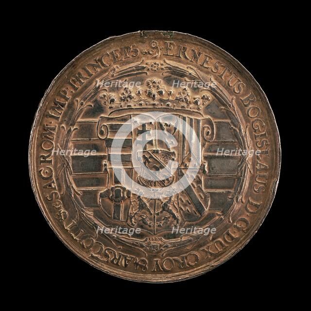 Shield of the Arms of Croy and Arschott [reverse], 1667. Creator: Unknown.