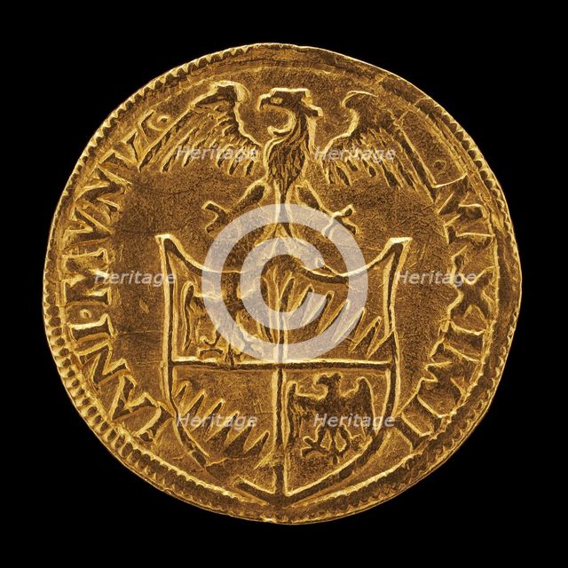 Shield Surmounted by an Eagle [reverse], 15th or 16th century. Creator: Unknown.