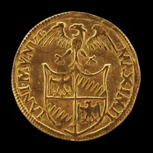 Shield Surmounted by an Eagle [reverse], 15th or 16th century. Creator: Unknown