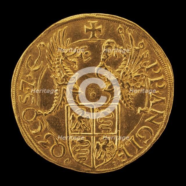 Shield with Two Crests [reverse], 16th century. Creator: Unknown.