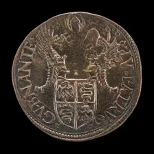 Shield with Two Crests [reverse], 16th century. Creator: Unknown