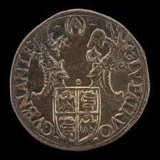 Shield with Two Crests [reverse], 16th century. Creator: Unknown