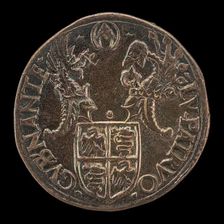 Shield with Two Crests [reverse], 16th century. Creator: Unknown