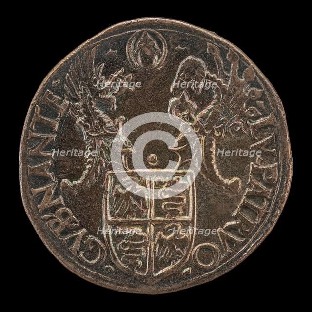 Shield with Two Crests [reverse], 16th century. Creator: Unknown.