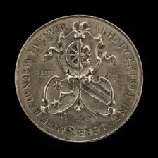 Shields of Fürer von Haimendorf and His Two Wives [reverse], 1645. Creator: Johann Bartholomäus Braun
