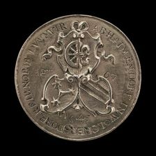 Shields of Fürer von Haimendorf and His Two Wives [reverse], 1645. Creator: Johann Bartholomäus Braun
