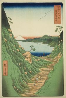 Shiojiri Pass in Shinano Province (Shinano Shiojiri toge) , from the series "Thirty-six..., 1858. Creator: Ando Hiroshige
