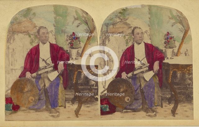 Shiozawa Hikojiro, Member of the First Japanese Diplomatic Mission to the..., neg 1860; print 1860s. Creator: Charles De Forest Fredricks.
