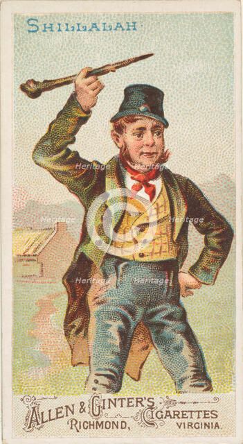 Shillalah, from the Arms of All Nations series (N3) for Allen & Ginter Cigarettes Brands, 1887. Creator: Allen & Ginter.