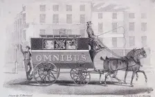 Shillibeer's second omnibus, drawn by two horses instead of three, c1830. Artist: Dean and Munday