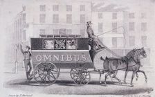 Shillibeer's second omnibus, drawn by two horses instead of three, c1830. Artist: Dean and Munday