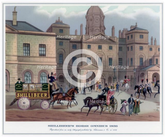 'Shillibeer's Horse Omnibus', 1836. Artist: Unknown