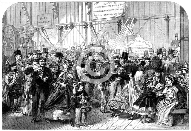 Shilling Day at the International Exhibition, 1862. Creator: Mason Jackson.