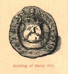 Shilling of Henry VIII 1897. Creator: John Leech