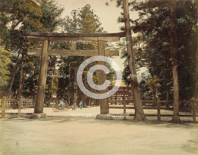 Shimo Kamo Temple, 1865. Creator: Unknown.