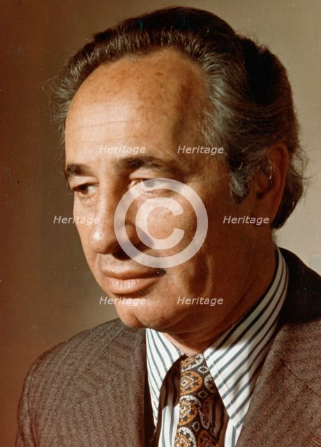 Shimon Peres (1923- ), Deputy Prime Minister of Israel and Labour Party leader. Creator: Unknown.