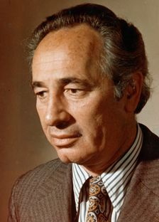 Shimon Peres (1923- ), Deputy Prime Minister of Israel and Labour Party leader. Creator: Unknown