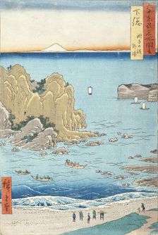 Shimosa Province, Choshi Beach, Toura, 1853. Creator: Ando Hiroshige