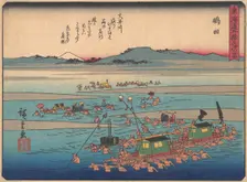 Shimada, from the series The Fifty-three Stations of the Tokaido Road, early 20th century. Creator: Ando Hiroshige