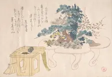 Shimadai and Sambo, 19th century. Creator: Kubo Shunman