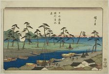 Shimizu Harbor in Suruga Province (Sunshu Shimizu minato), from the series "Harbors..., c. 1840/44. Creator: Ando Hiroshige