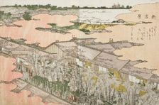 Shin Yoshiwara; Kyowa 2 (image 1 of 2), c1802. Creator: Hokusai