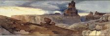 Shin-Au-Av-Tu-Weap (God Land), Cañon of the Colorado. Utah Ter., 1873-1874. Creator: Thomas Moran