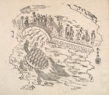 Shinabazu Benten Kaicho: Ceremony of Worshipping Benten at Shinabazu Temple, 18th century. Creator: Shunsho