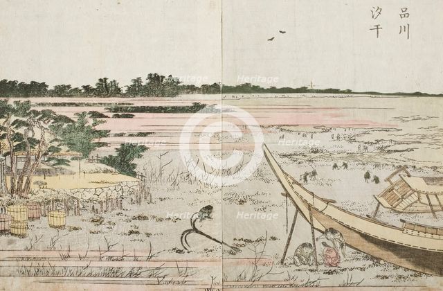 Shinagawa, c1802. Creator: Hokusai.