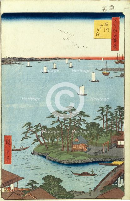Shinagawa Susaki (One Hundred Famous Views of Edo), 1856-1858. Artist: Hiroshige, Utagawa (1797-1858)