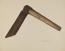 Shingle Knife, 1938. Creator: Alfonso Moreno