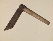 Shingle Knife, 1938. Creator: Alfonso Moreno