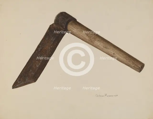 Shingle Knife, 1938. Creator: Alfonso Moreno.