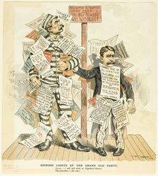 Shining Lights of the Grand Old Party, 1890. Creator: Frederick Burr Opper