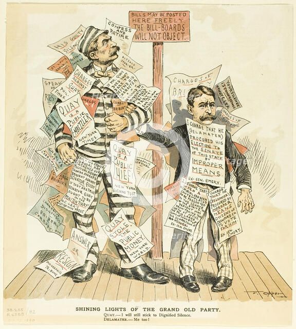 Shining Lights of the Grand Old Party, 1890. Creator: Frederick Burr Opper.