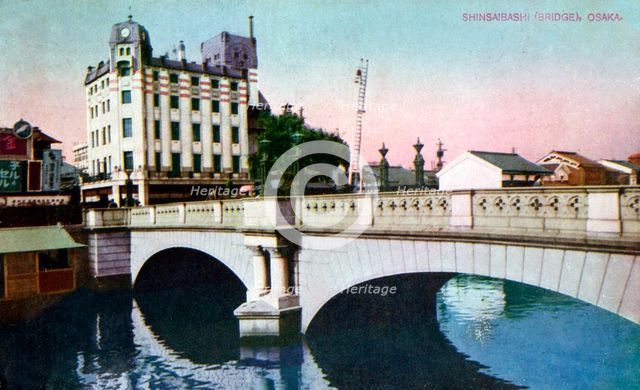 Shinsaibashi Bridge, Osaka, Japan, 20th century(?). Artist: Unknown