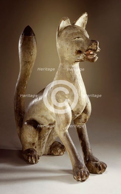 Shinto Sculpture in the Shape of a Seated Fox, 16th century. Creator: Unknown.
