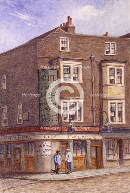 Ship Tavern, Goodman's Yard, London, c1870. Artist: JT Wilson