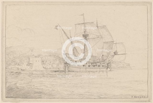 Ship under Sail. Creator: N. Artsay.