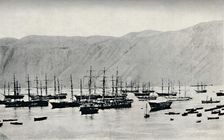 Ship Awaiting Cargoes of Nitrate at Iquique 1911