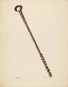 Ship Builder's Auger, 1938. Creator: Erwin Stenzel