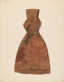 Ship Builder's Axe Head, 1939. Creator: Harvey Beck