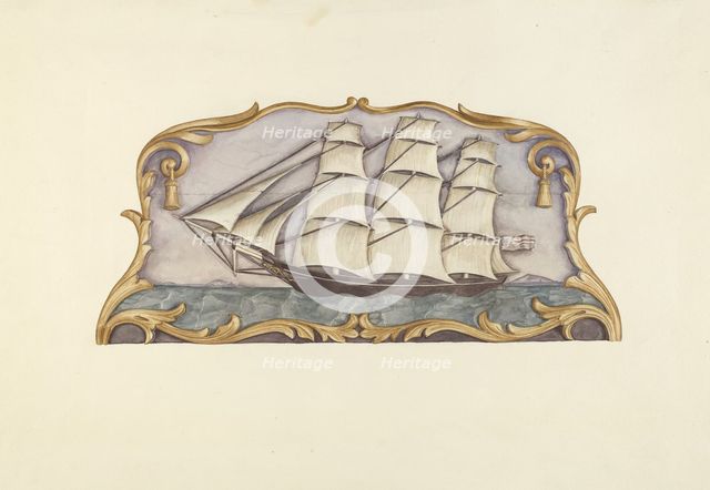 Ship Carver's Sign, c. 1938. Creator: Dorothy Hay Jensen.
