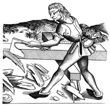 Ship carpenter, 15th century (1849)